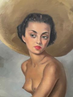Original Art Deco Oil on Canvas South American Se orita - 2175926