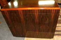 Original French Macassar Art Deco Partners Desk - 3783779