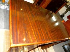 Original French Macassar Art Deco Partners Desk - 3783799