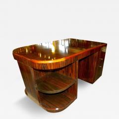 Original French Macassar Art Deco Partners Desk - 3789195