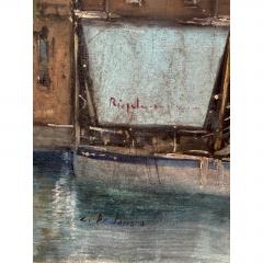 Original Italian Seascape Oil Painting by L De Ferrara - 4586410