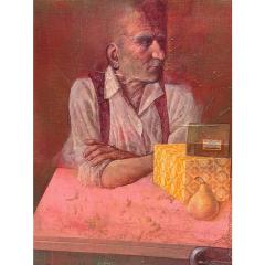 Original Jean Charles Bouloc Mix Media Oil Painting on Canvas - 4549812