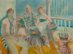 Original Jean Sardi Oil Painting in Jerry Solomon Designer Frame - 4177070