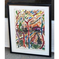 Original John Kalamaras Colorful Watercolor Landscape Painting - 4433139