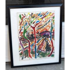 Original John Kalamaras Colorful Watercolor Landscape Painting - 4433140