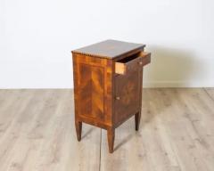 Original Louis XVI Period Italian Bedside Table with Marquetry Late 18th Cent - 4146659