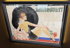 Original Mistinguett Poster by Zig Framed Art Deco Lithograph 1932 - 4251061