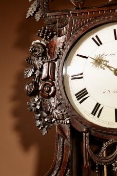 Original Normandy Wedding Oak Longcase Clock circa 1820 - 3367469