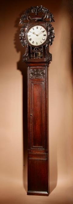 Original Normandy Wedding Oak Longcase Clock circa 1820 - 3367471