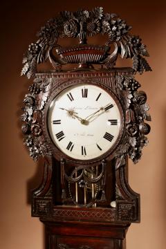 Original Normandy Wedding Oak Longcase Clock circa 1820 - 3367472