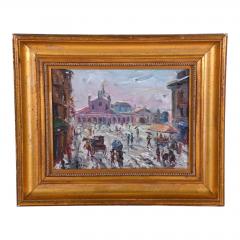 Original Oil Painting of a Paris Street Scene - 1745114