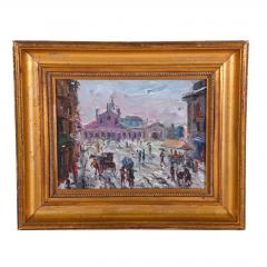 Original Oil Painting of a Paris Street Scene - 1745118