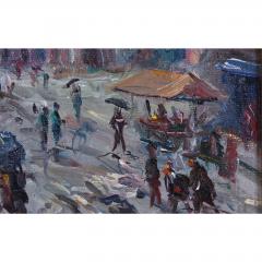 Original Oil Painting of a Paris Street Scene - 1745119