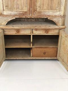 Original Paint Swedish Cupboard with Interior Drawers - 2313705