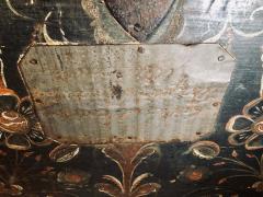 Original Painted Dowry Chest Trunk or Luggage Dated 1840 - 1271129