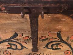 Original Painted Dowry Chest Trunk or Luggage Dated 1840 - 1271130