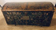 Original Painted Dowry Chest Trunk or Luggage Dated 1840 - 3001478