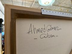 Original Painting by Listed Miami Artist Ahmed Gomez Relics  - 4636910