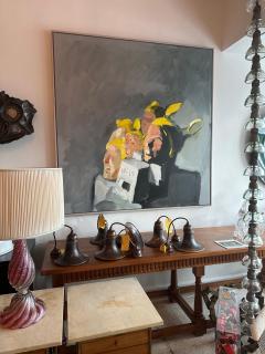 Original Painting by Listed Miami Artist Ahmed Gomez Relics  - 4636943
