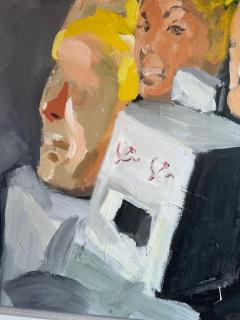 Original Painting by Listed Miami Artist Ahmed Gomez Relics  - 4636946