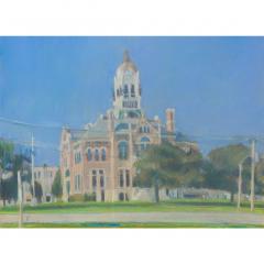 Original Painting of Franklin County Courthouse Iowa by Frje Echeverria - 1745133