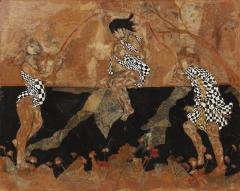 Original Rodelle Karpman Mixed Media Expressionist Painting - 4545536