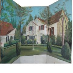 Original Saturday Night Live Suburban House Set Backdrop - 485101