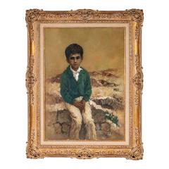 Original William Weintraub Oil Painting Portrait of a Boy - 4541892
