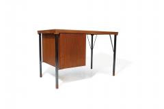 Orla M lgaard Nielsen Minimal Danish Designed Teak Desk By Peter Hvidt - 2936614