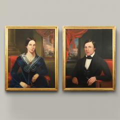 Orlando Hand Bears Pair of Portraits Husband and Wife ca 1840 - 4576991