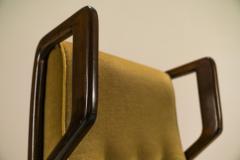 Orlando Orlandi Wingback Armchairs In Poplar And Mohair By Orlando Orlandi Italy 1950s - 3390282