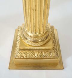 Ormolu Corinthian Column Sinumbra Base Table Lamps France circa 1825 - 3643896