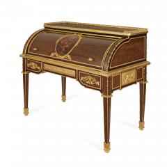 Ormolu mounted marquetry roll top desk attributed to Bernard - 1569767