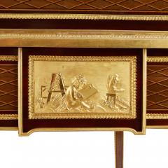 Ormolu mounted marquetry roll top desk attributed to Bernard - 1569775