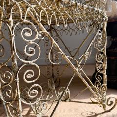 Ornate 19th Century Decorative Wirework Garden Chair - 4099834