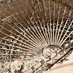 Ornate 19th Century Decorative Wirework Garden Chair - 4099841