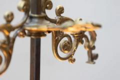 Ornate 19th Century French Bronze Table Lamp with Candle Style Lights - 3918587