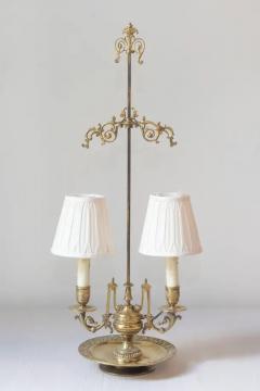 Ornate 19th Century French Bronze Table Lamp with Candle Style Lights - 3918591