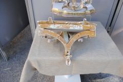 Ornate pastell wooden wall sconces brackets - 4614690
