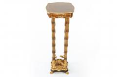 Ornately Gilt Bronze Mounted Fruitwood Pedestal Table - 1820827