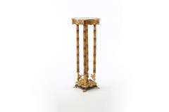 Ornately Gilt Bronze Mounted Fruitwood Pedestal Table - 1820836