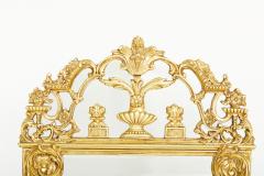 Ornately Gilt Wood Framed Hanging Wall Mirror - 2538836