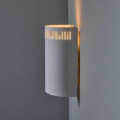 Orno Stockmann 1960s Model 5390 White Perforated Metal Wall Lights for Orno Finland - 4448271