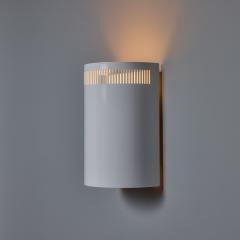 Orno Stockmann 1960s Model 5390 White Perforated Metal Wall Lights for Orno Finland - 4448272