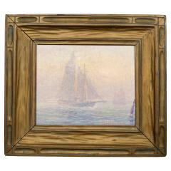 Oscar Anderson Oil On Canvas Of Sailboats By Oscar Anderson - 4554964