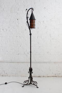 Oscar Bruno Bach Hand Wrought Tudor Floor Lamp in the Style of Oscar Bach - 3465423