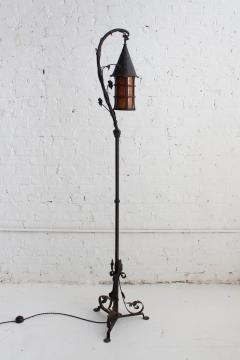 Oscar Bruno Bach Hand Wrought Tudor Floor Lamp in the Style of Oscar Bach - 3465425