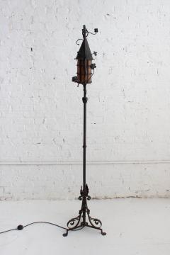 Oscar Bruno Bach Hand Wrought Tudor Floor Lamp in the Style of Oscar Bach - 3465428