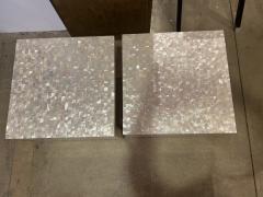 Oscar De La Renta Pair of Oscar De La Renta Mother of Pearl Side Tables - 3295721