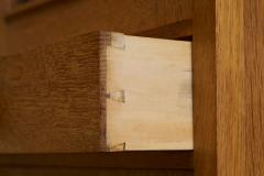 Oscar Degeyter Glazed Cabinet in Solid Oak and Pine Belgium 1942 - 4394887